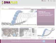 Tablet Screenshot of dnaplus.de